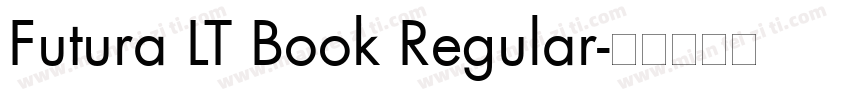 Futura LT Book Regular字体转换